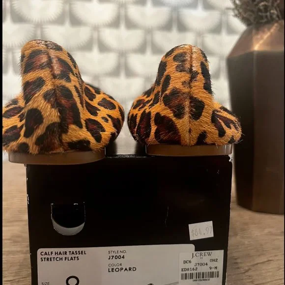 J. Crew Calf Hair Tassel Stretch Flats - Picture 3 of 6